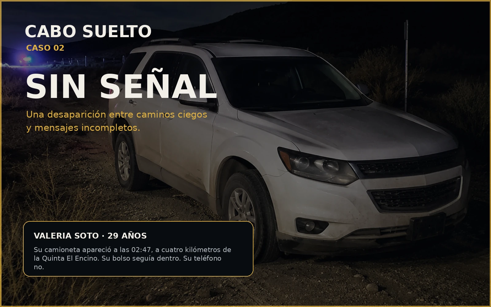 Cabo Suelto · Caso 02 Sin Señal