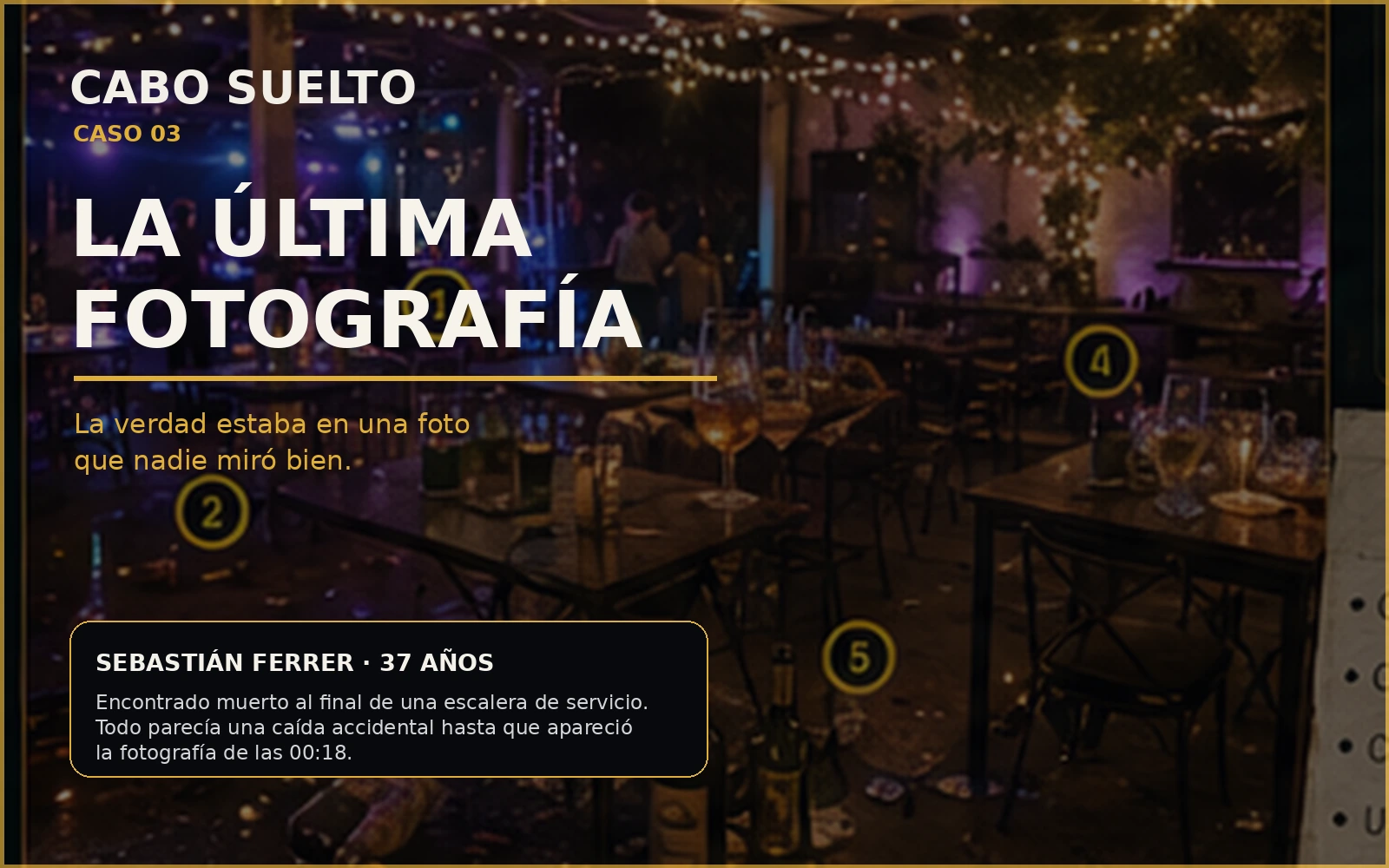 Cabo Suelto · Caso 03 La Última Fotografía
